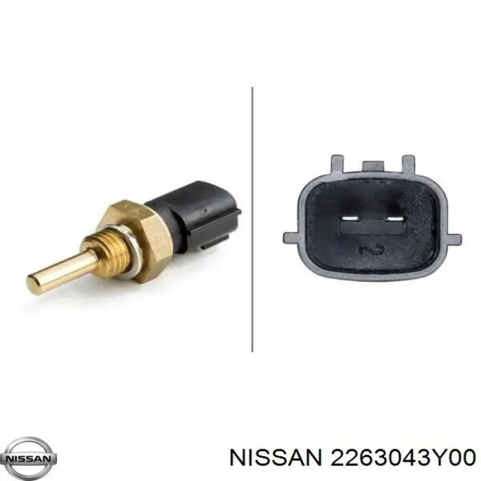 2263043Y00 Nissan sensor de temperatura del refrigerante