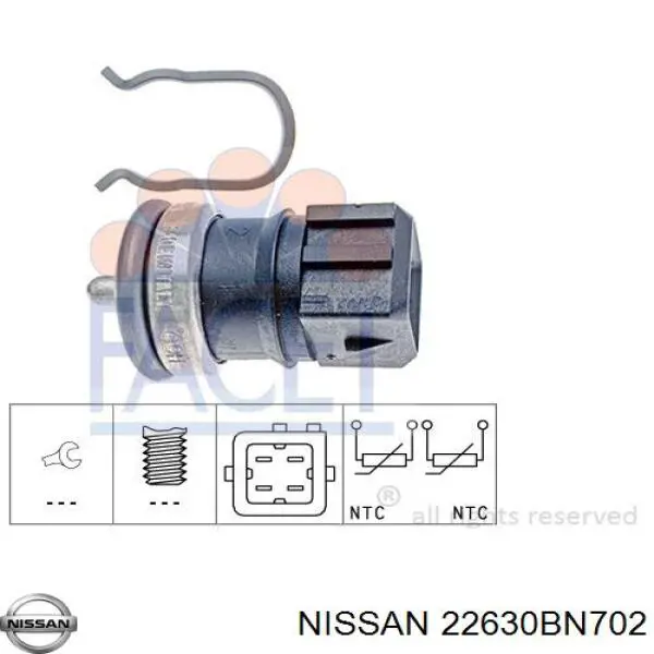 22630BN702 Nissan sensor de temperatura