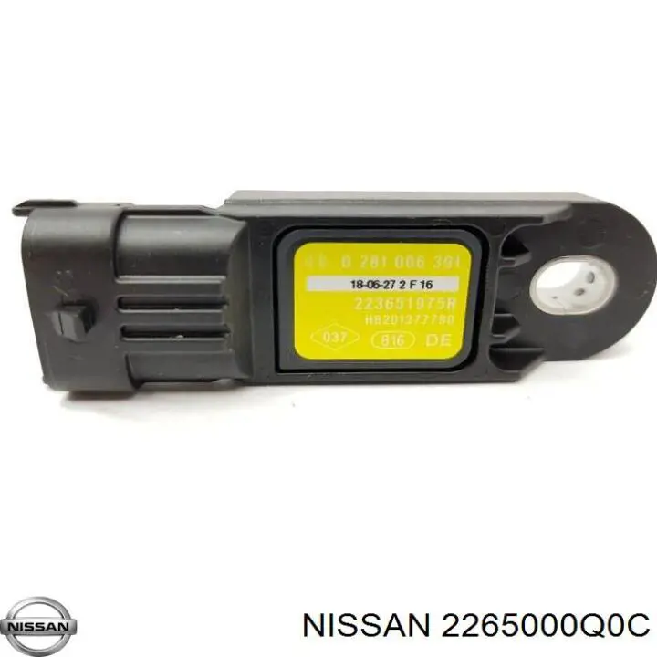 2265000Q0C Nissan sensor de presion de carga (inyeccion de aire turbina)