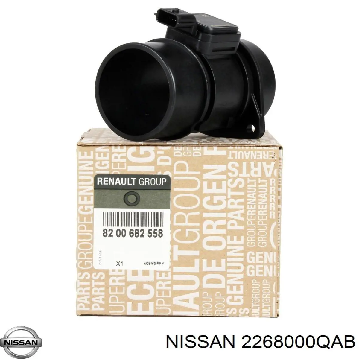 Comprar 2268000QAB Nissan/Infiniti Sensor de masa de aire
