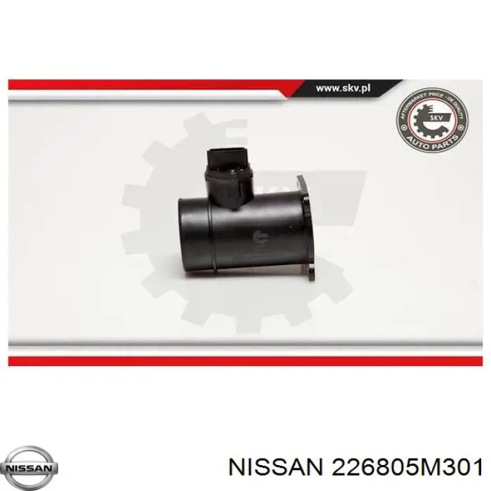 Medidor de flujo de aire Nissan/Infiniti 226805M301 precio, desde 47,92 EUR