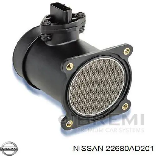 Medidor de flujo de aire Nissan/Infiniti 22680AD201 precio, desde 78,91 EUR