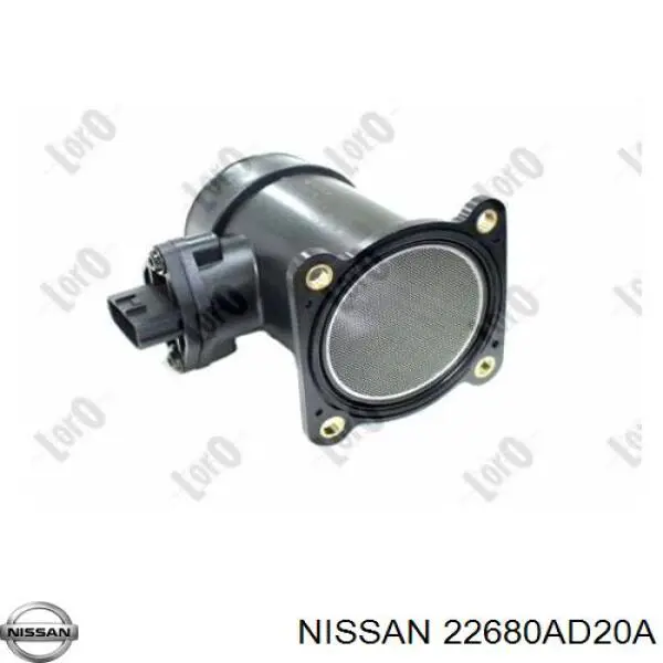 22680AD20A Nissan medidor de masa de aire