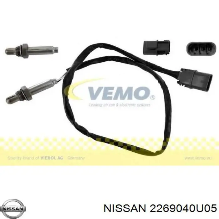 2269040U05 Nissan sonda lambda sensor de oxigeno para catalizador