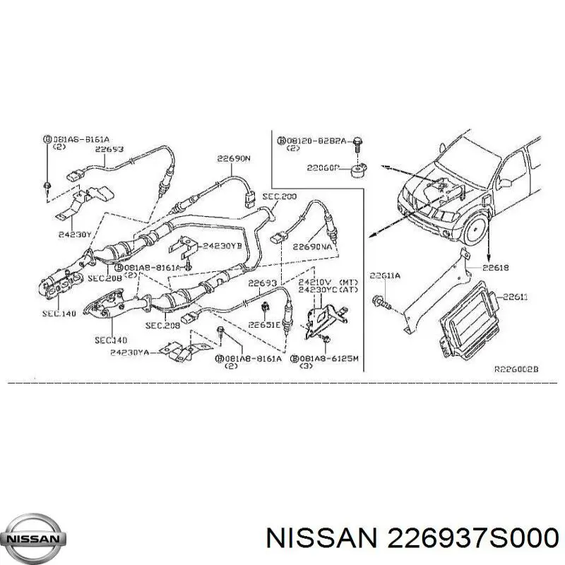 226937S000 Nissan sonda lambda