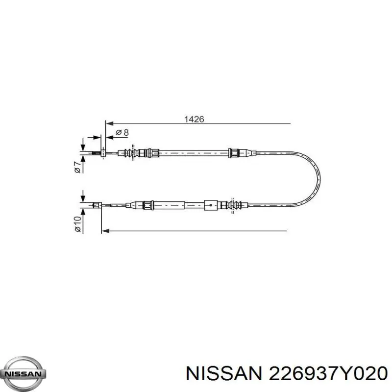 Sonda lambda 226937Y020 Nissan/Infiniti