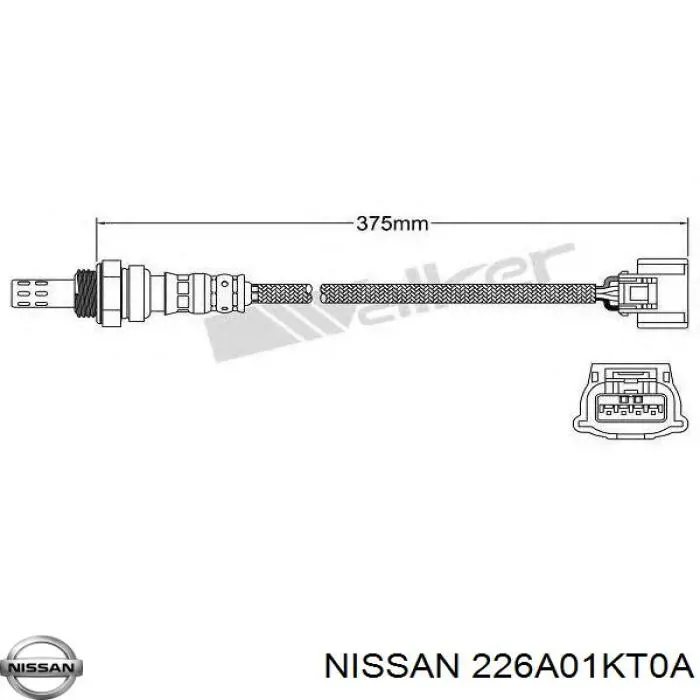 Sensor de oxígeno previo al catalizador Nissan/Infiniti 226A01KT0A precio, desde 58,87 EUR