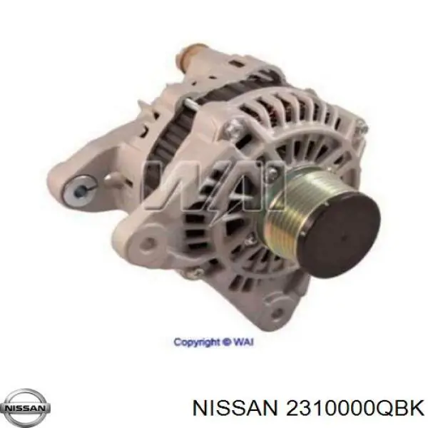 Alternador del motor Nissan/Infiniti 2310000QBK precio, desde 60,98 EUR