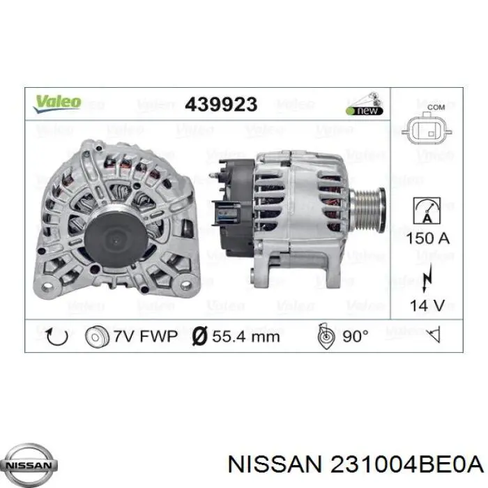 231004BE0A Nissan alternador