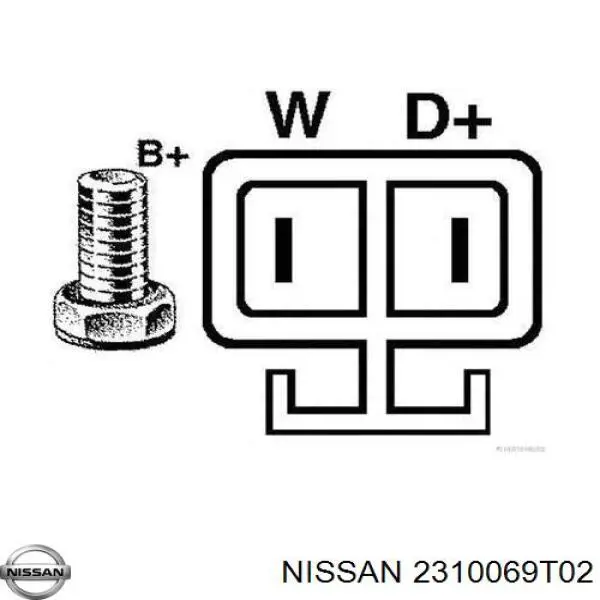 Alternador del motor Nissan/Infiniti 2310069T02 precio, desde 260,93 EUR