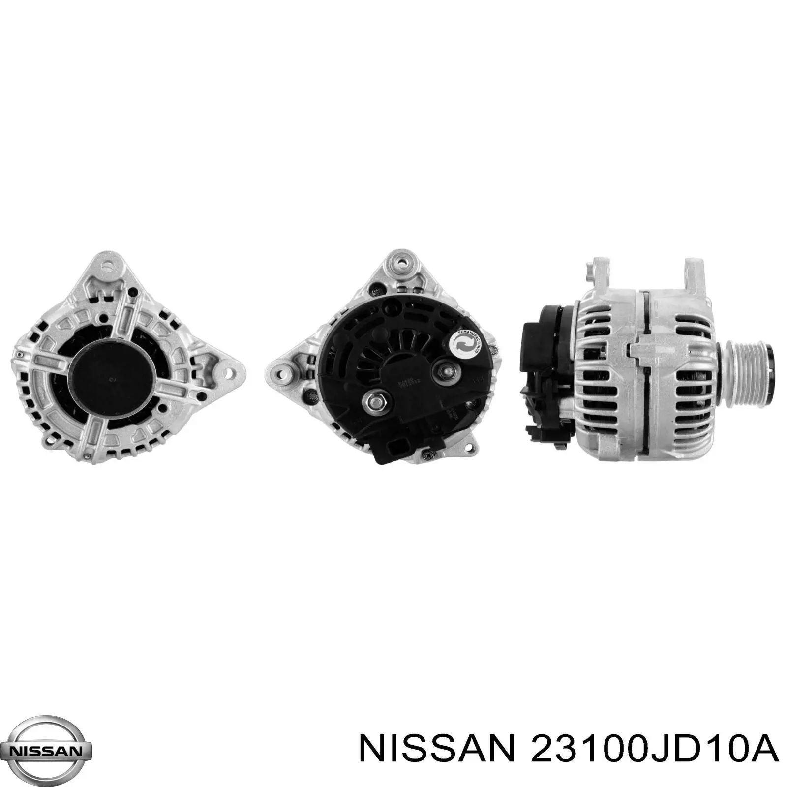 Alternador del motor Nissan/Infiniti 23100JD10A precio, desde 77,14 EUR
