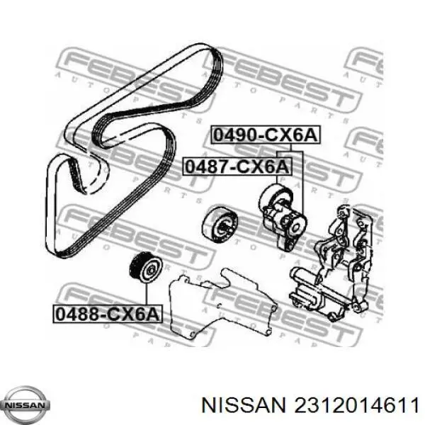28043180 Fiat/Alfa/Lancia Cojinete piloto del cigüeñal