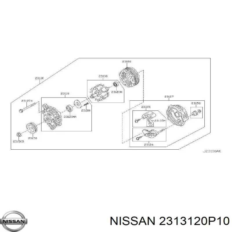 Nissan/Infiniti 2313120P10 precio, desde 27,87 EUR