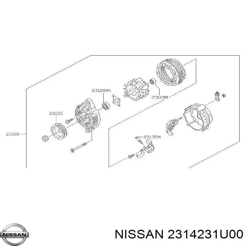 Comprar 2314231U00 Nissan/Infiniti 
