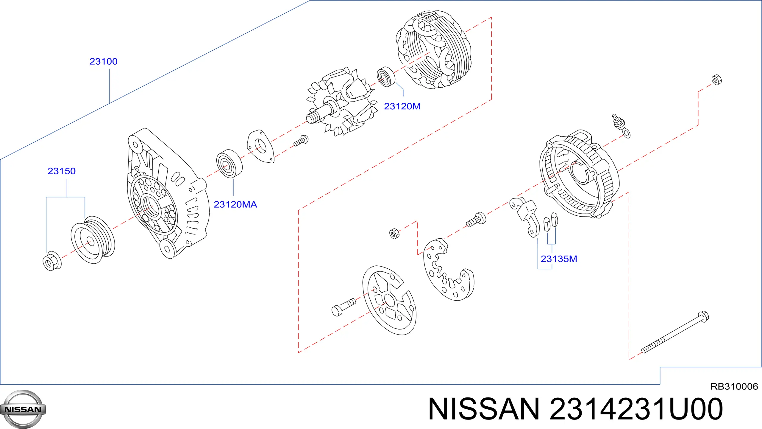 2314231U00 Nissan