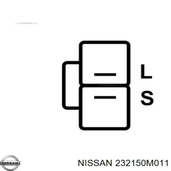 232150M011 Nissan regulador del alternador