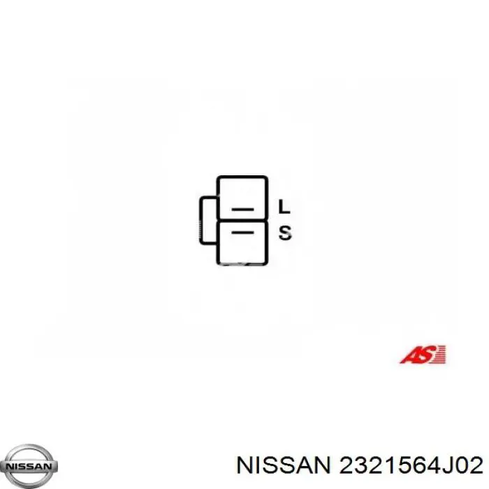 2321564J02 Nissan regulador del alternador