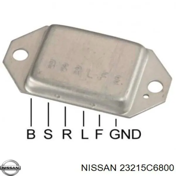 23215C6800 Nissan regulador de rele del generador (rele de carga)