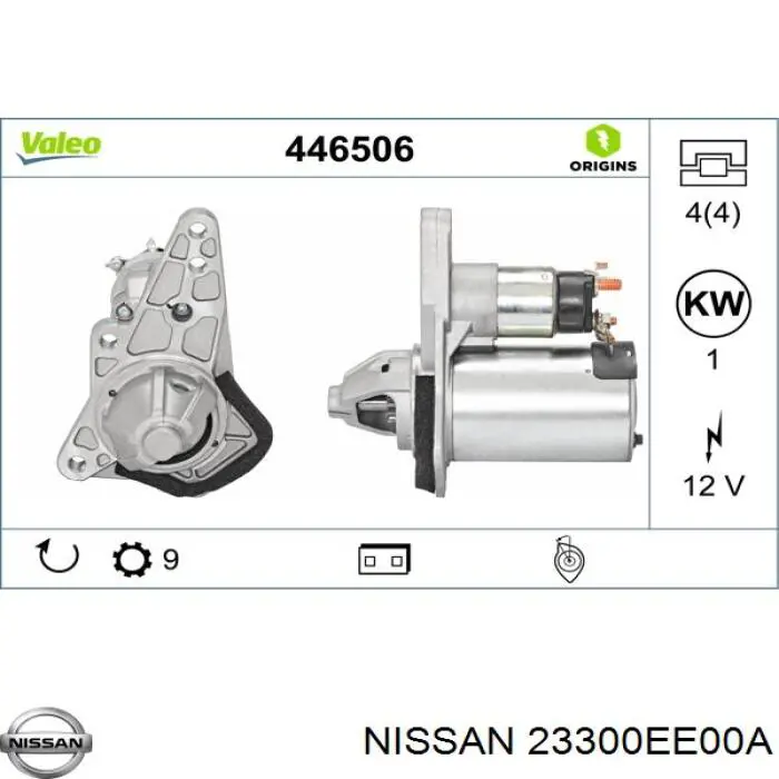 23300EE00A Nissan motor de arranque