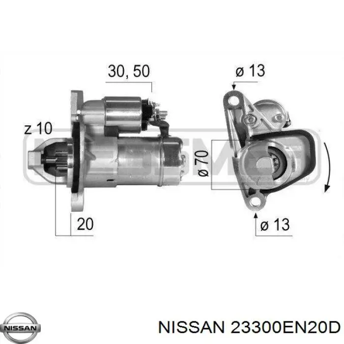 Comprar 23300EN20D Nissan/Infiniti Motores de arranque