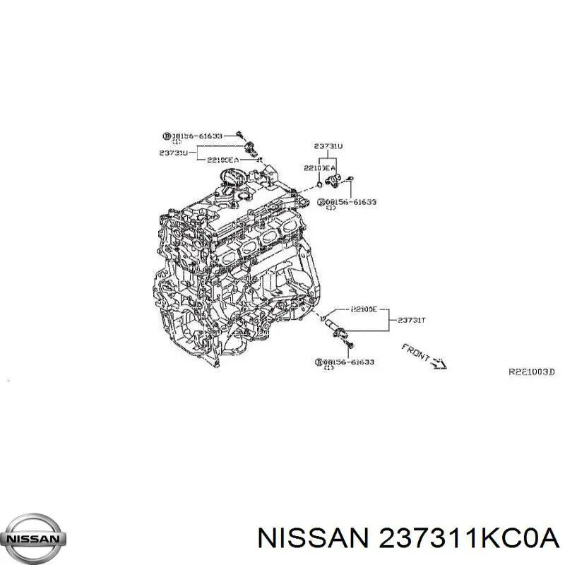 237311KC0A Nissan sensor de cigüeñal