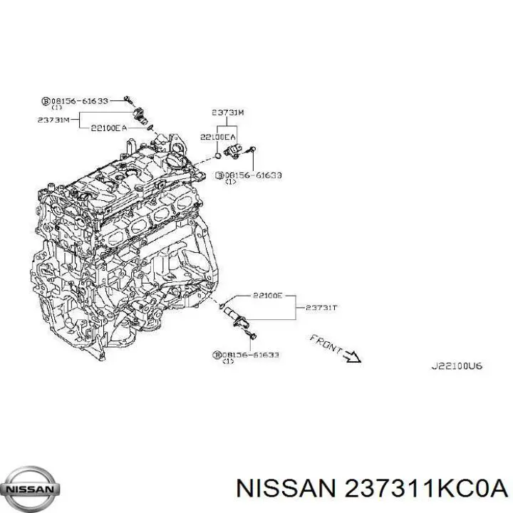 81044 NGK Sensor de posición del cigüeñal