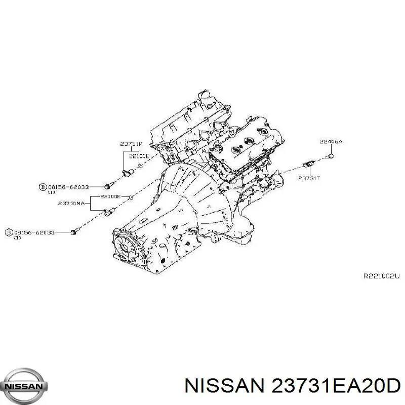 Comprar 23731EA20C Nissan/Infiniti Sensor de cigüeñal