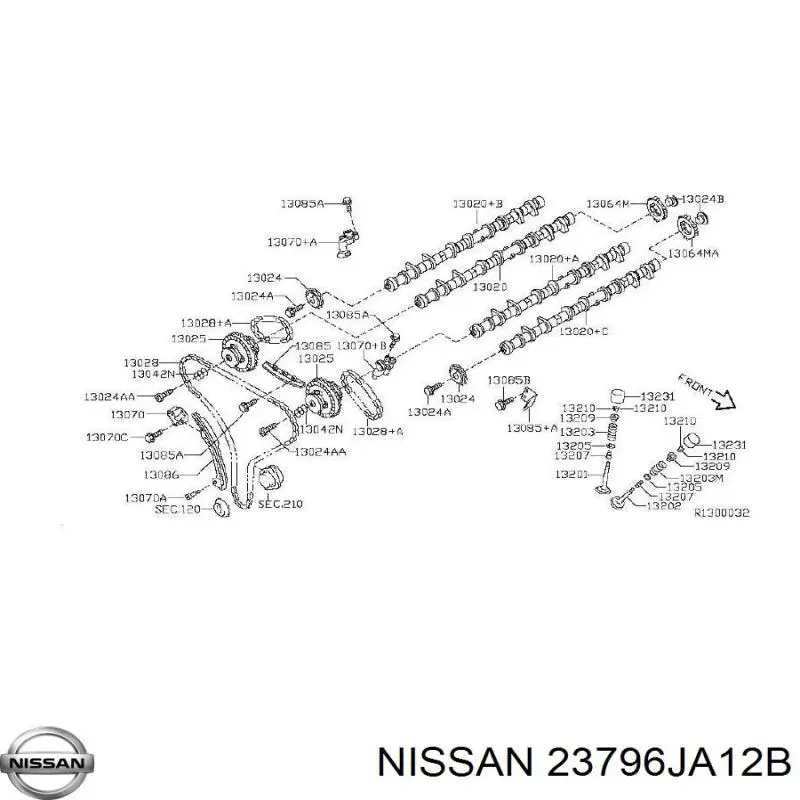 Válvula de control del árbol de levas Nissan/Infiniti 23796JA12B precio, desde 37,45 EUR