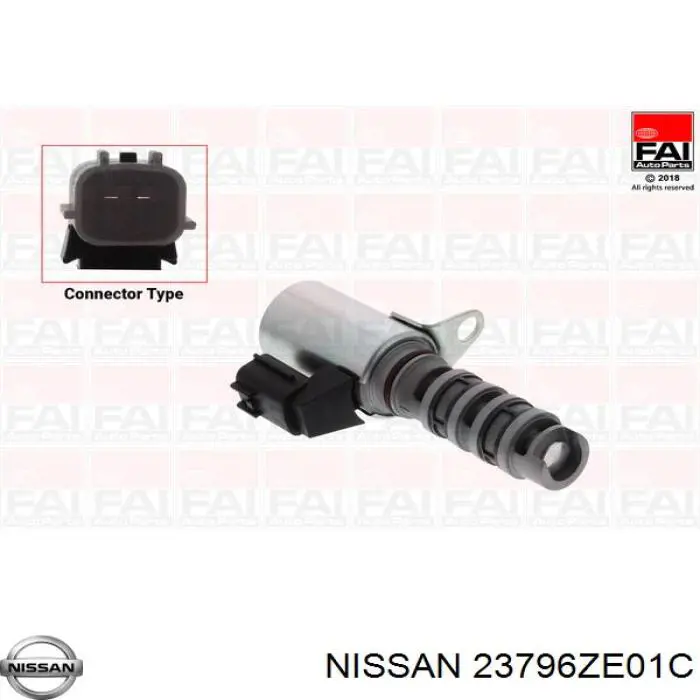 23796ZE01C Nissan/Infiniti Válvula solenoide de posición del árbol de levas izquierda