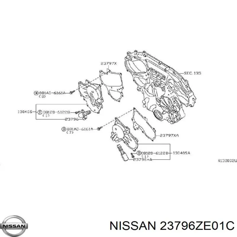 Comprar 23796ZE01C Nissan/Infiniti Válvula solenoide de posición del árbol de levas izquierda