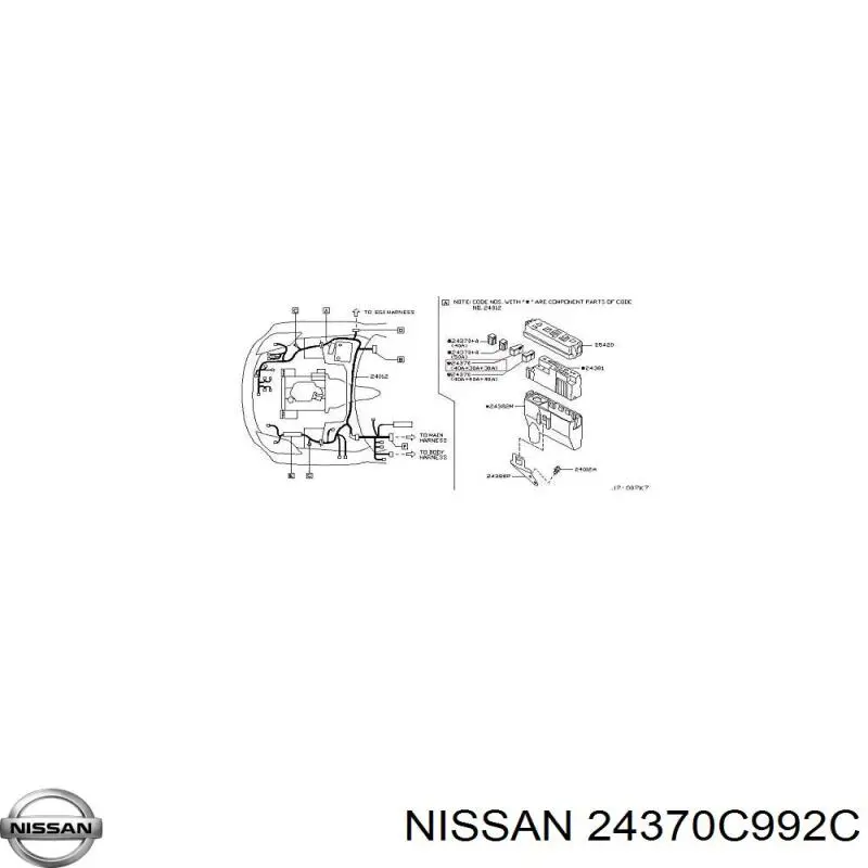 24370C992C Nissan