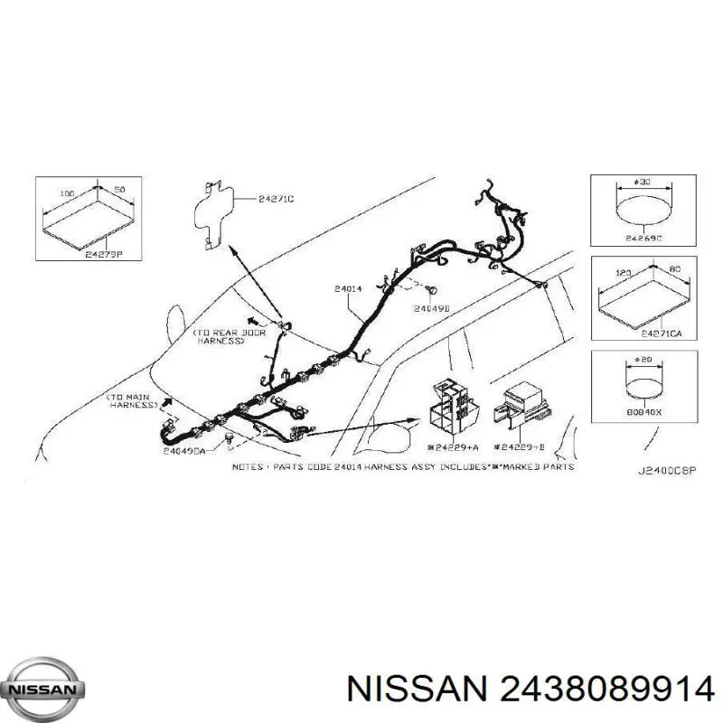 Comprar 2438089914 Nissan/Infiniti Carcasa de la caja de fusibles