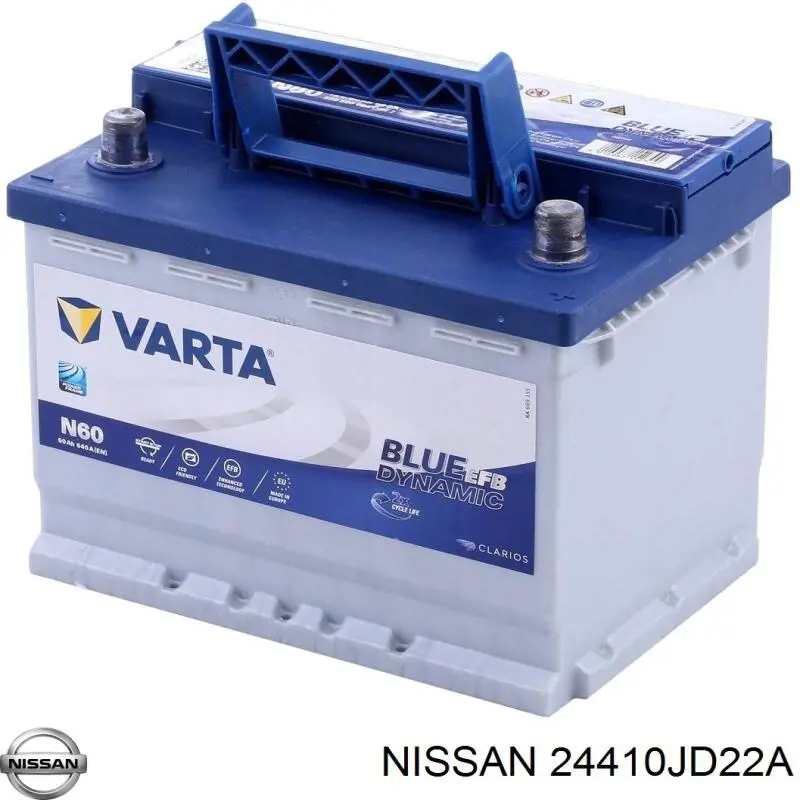 Batería de Arranque Nissan (24410JD22A)