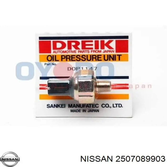 2507089903 Nissan sensor de presión de aceite
