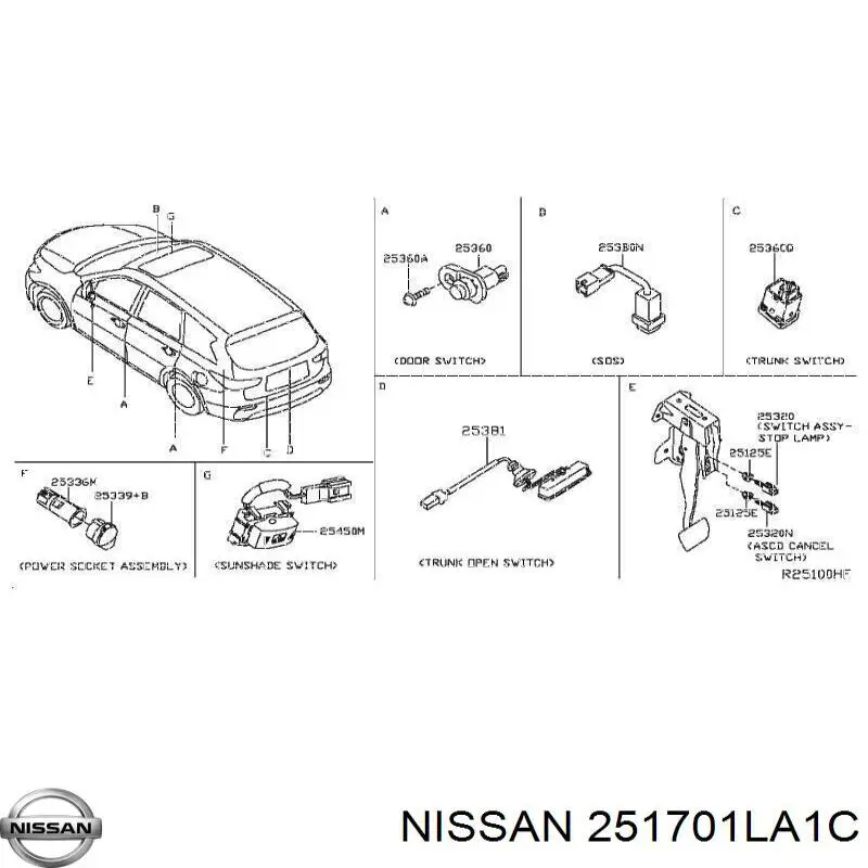 251701LA1C Nissan