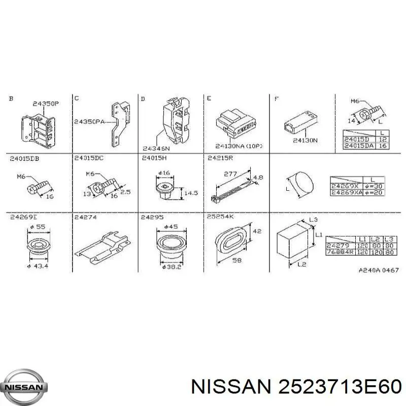 2523713E60 Nissan