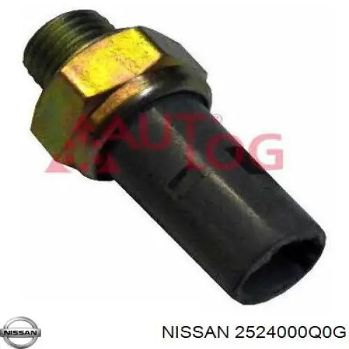 2524000Q0G Nissan indicador, presión del aceite