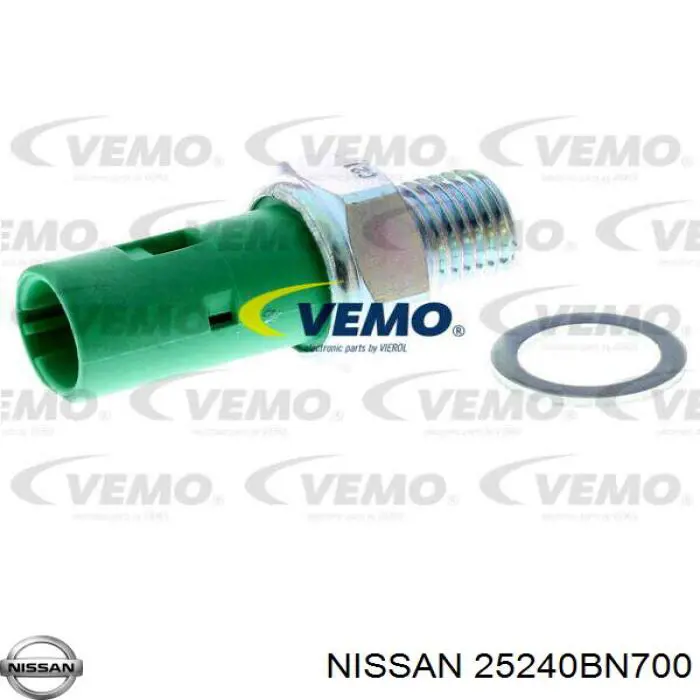 25240BN700 Nissan sensor de presión de aceite