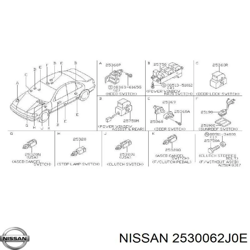 2530062J0E Nissan