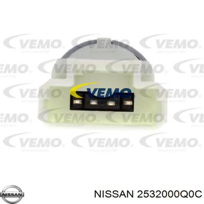 2532000Q0C Nissan interruptor luz de freno