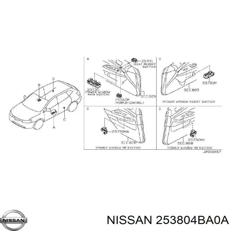 253804BA0A Nissan