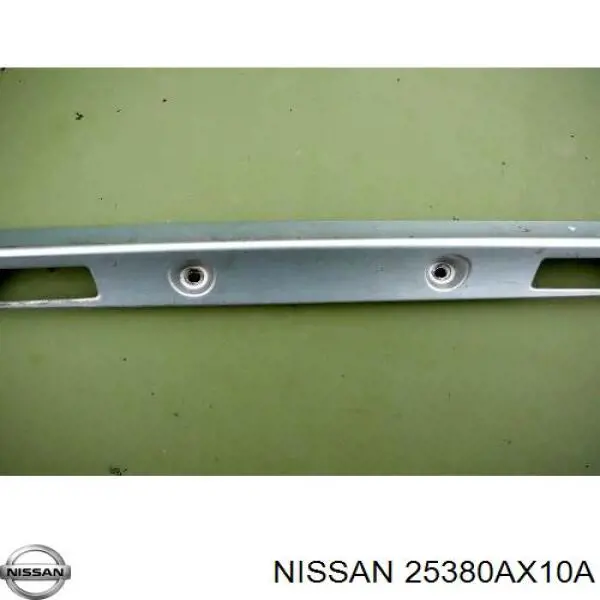 25380AX10B Nissan boton de accion de bloqueo de la tapa maletero (3/5 puertas traseras)