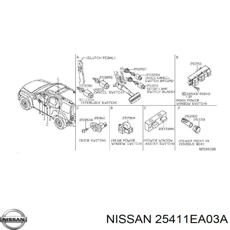 25411EA03A Nissan