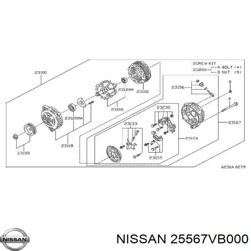 Interruptor central de la columna de dirección Nissan/Infiniti 25567VB000 precio, desde 81,31 EUR
