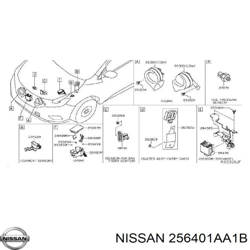 256405BC0B Nissan