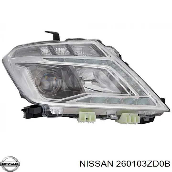 Faro derecho Nissan/Infiniti 260103ZD0B precio, desde 534,56 EUR