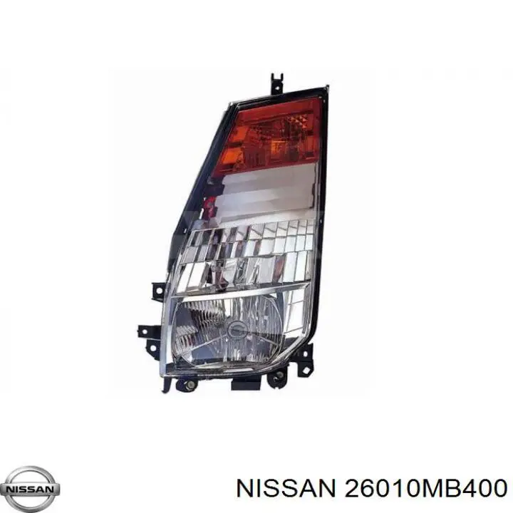 Faro derecho Nissan/Infiniti 26010MB400 precio, desde 126,22 EUR