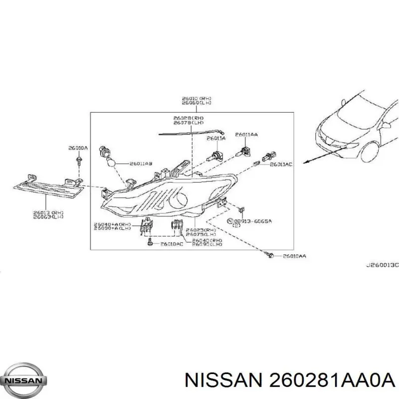 260281AA0A Nissan/Infiniti 