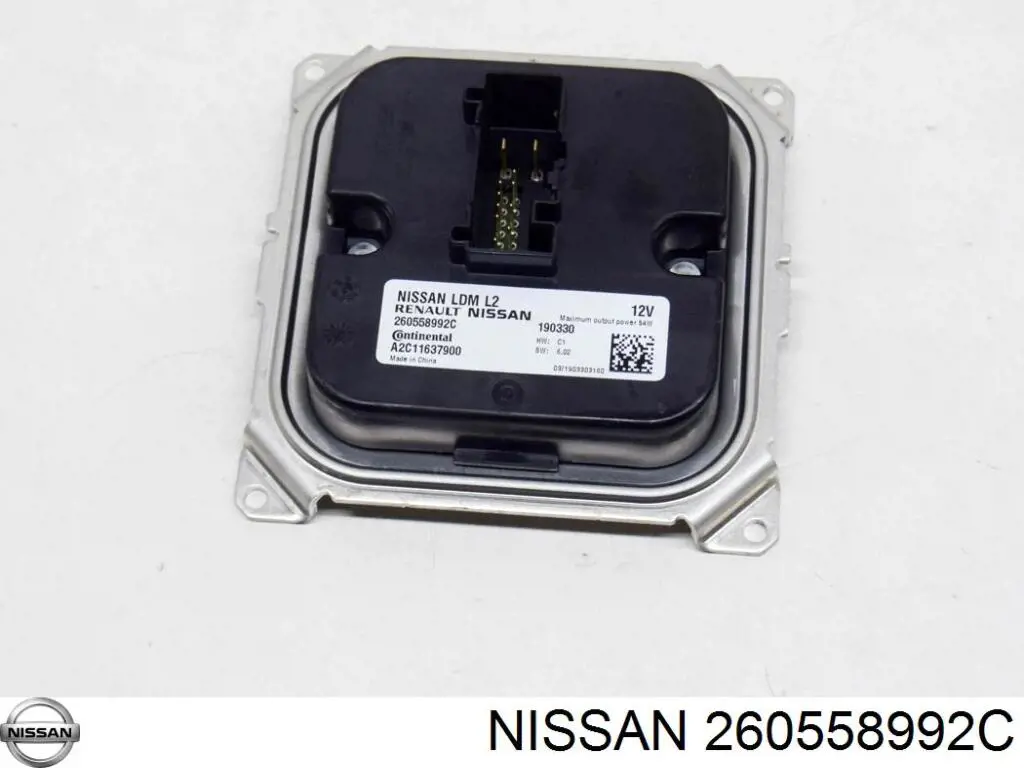 Módulo de control de luces de faros (ECU) Nissan/Infiniti 260558608R precio, desde 66,79 EUR