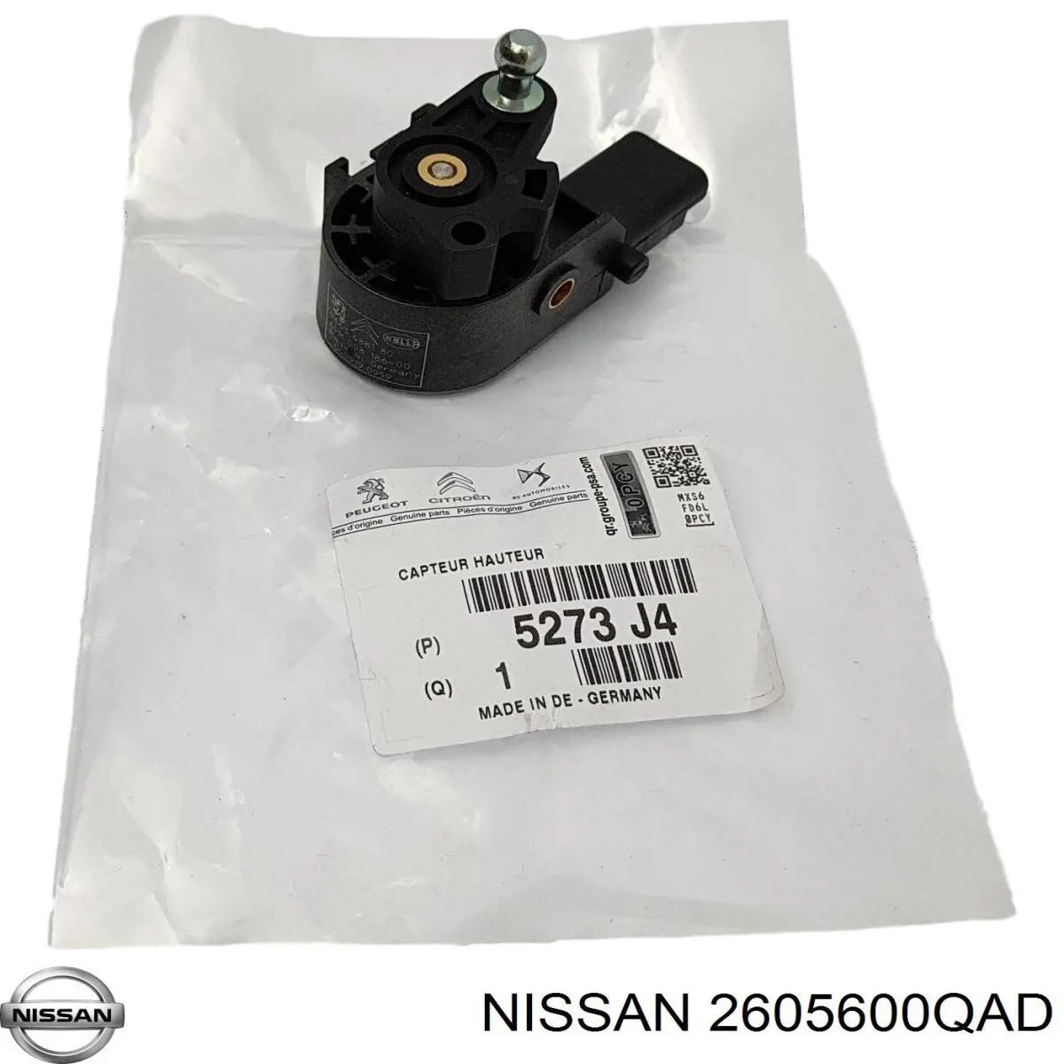 Elemento de regulación, regulación del alcance de faros Renault Espace 4 JK0